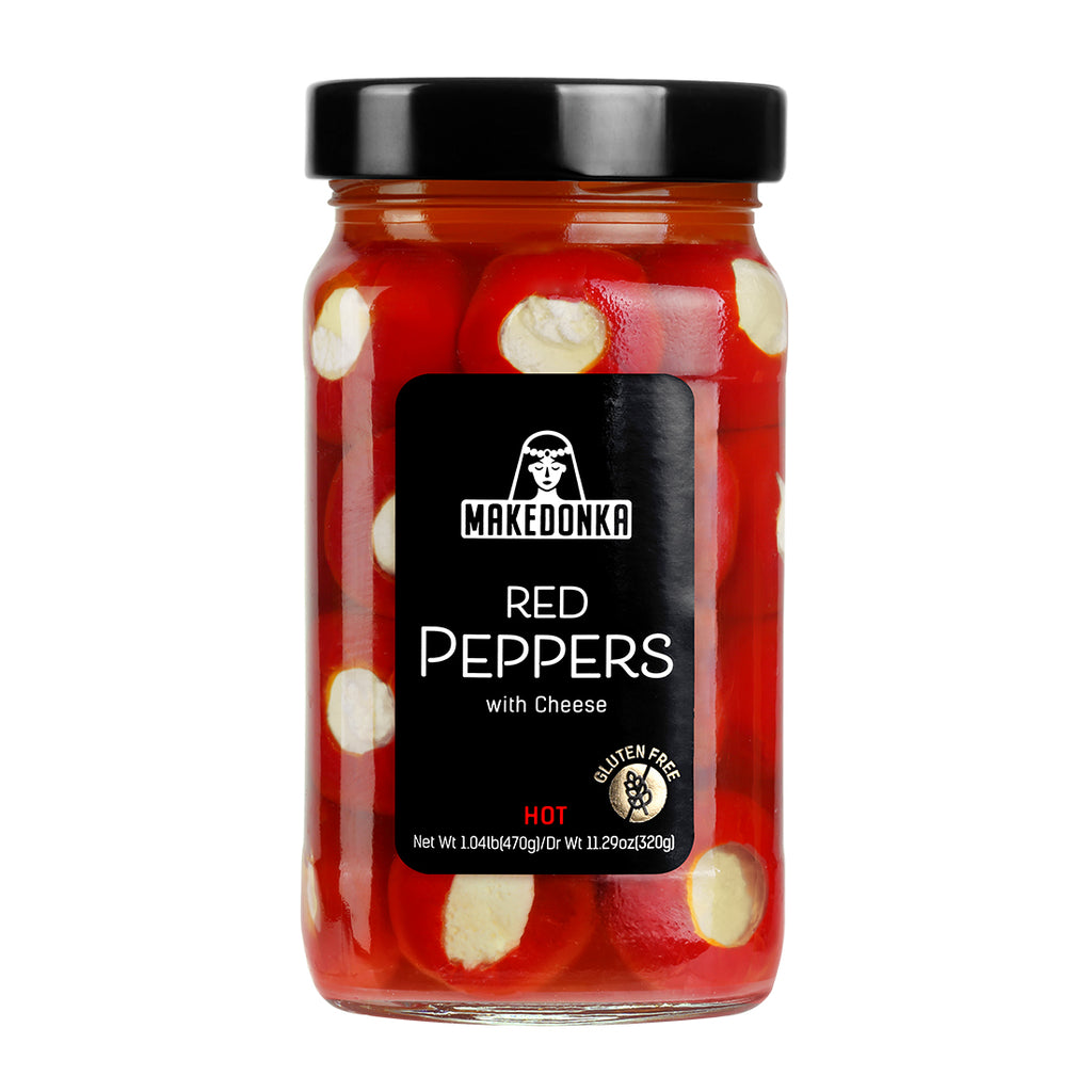Makedonka Red Cherry Peppers with Cheese 470g