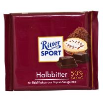 RITTER SPORT HALBBITTER 50% COCOA
