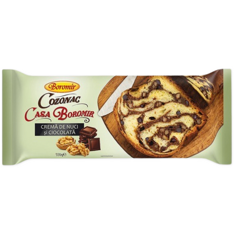 Boromir Cozonac with Nut Cream and  Chocolate