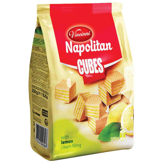 VINCINNI NAPOLITAN HAZELNUT CUBES CREAM FILLING (250G)