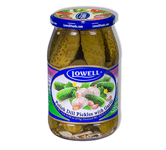 Lowell Polish Dill Pickles with Garlic  870g