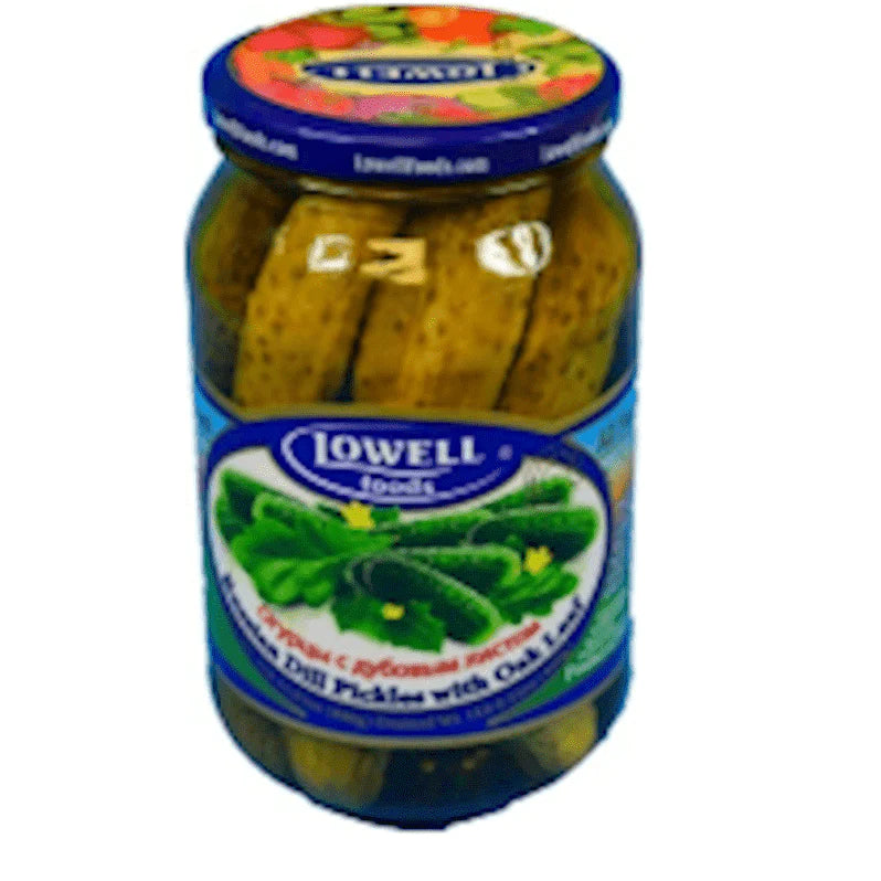 Lowell Russian Dill Pickles with Oak Leaf 880g