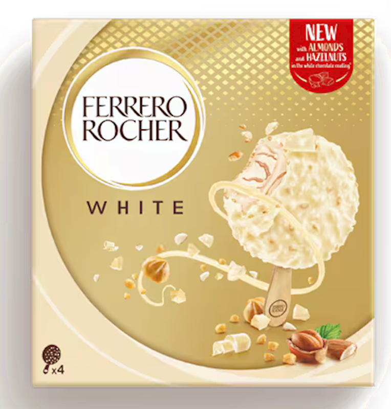FERRERO ROCHER ICE CREAM "WHITE", EU, 7*4X50G