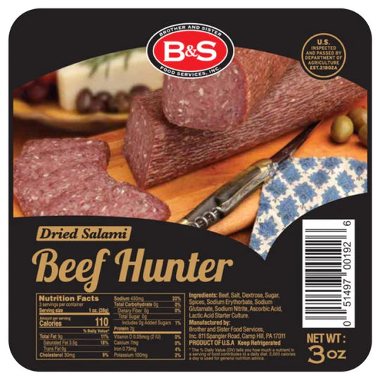 BROTHER & SISTER SLICED BEEF HUNTER (3OZ)