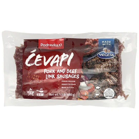 Podravka Cevapi Pork & Beef  Sausage (1.5 LB )