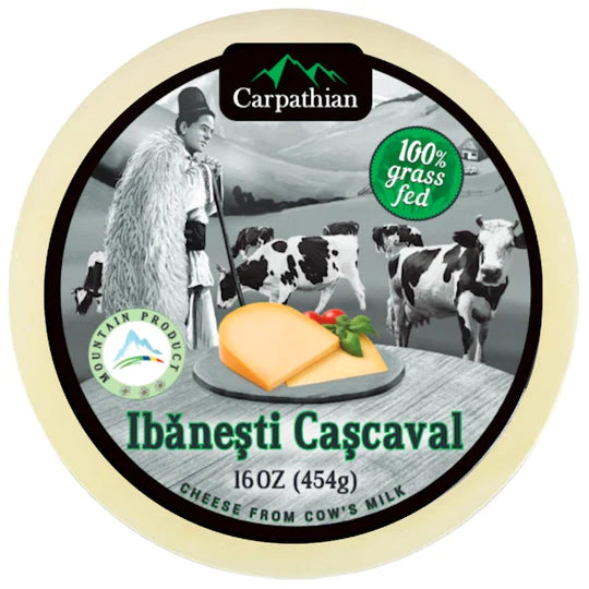 Carpathian Cow Cascaval Ibanesti Cheese 454g