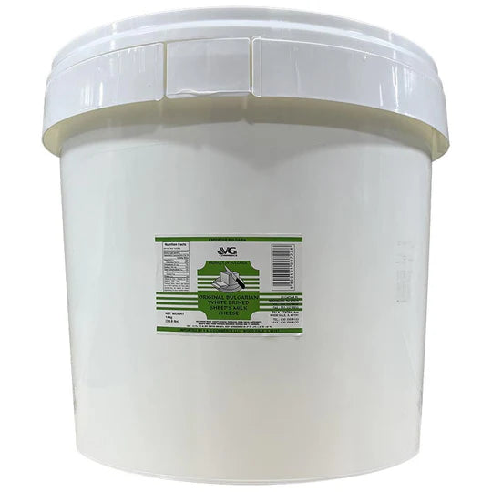 VG Bulgarian Sheep Milk  Feta Cheese PVC 14kg