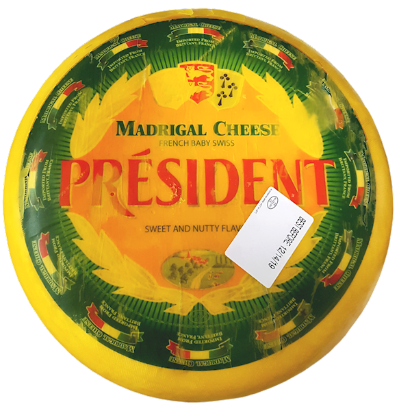 PRESIDENT CHEESE "MADRIGAL" ~27.90LB