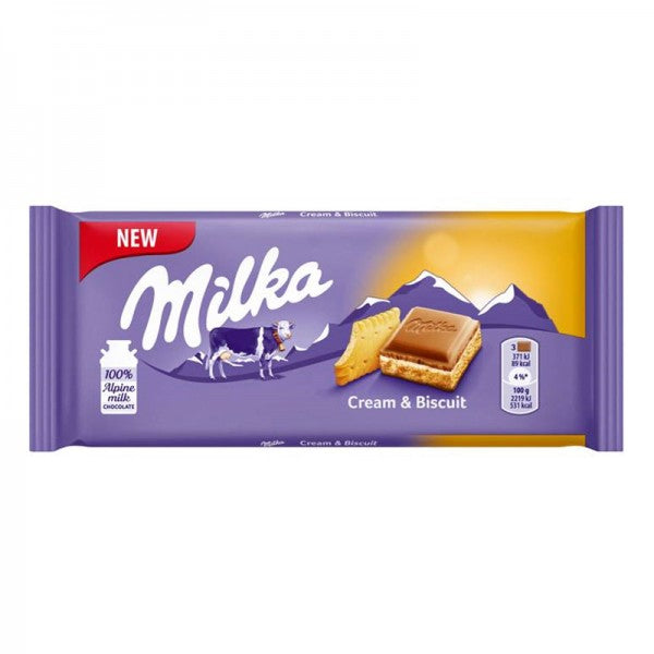 Milka CREAM AND BISCUIT 100G