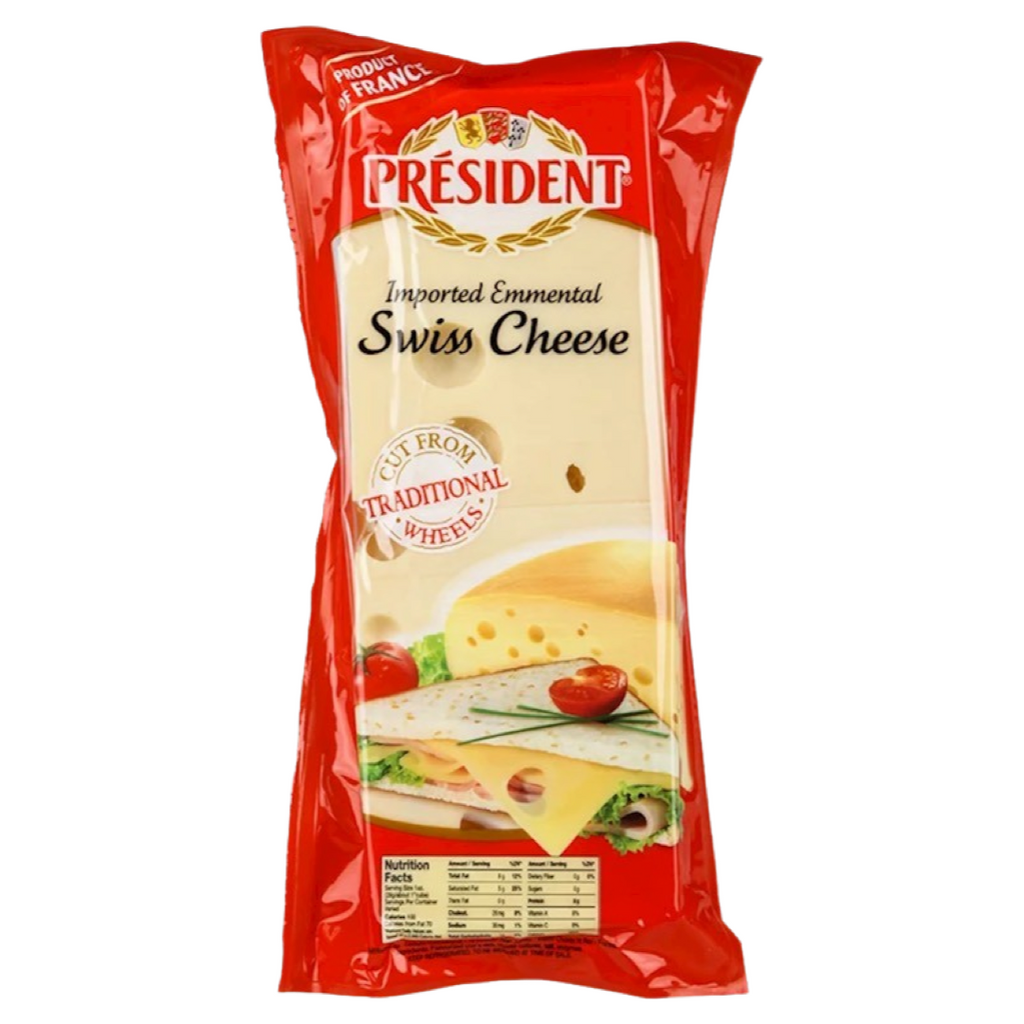 PRESIDENT CHEESE "EMMENTAL SWISS" ~23.99LB