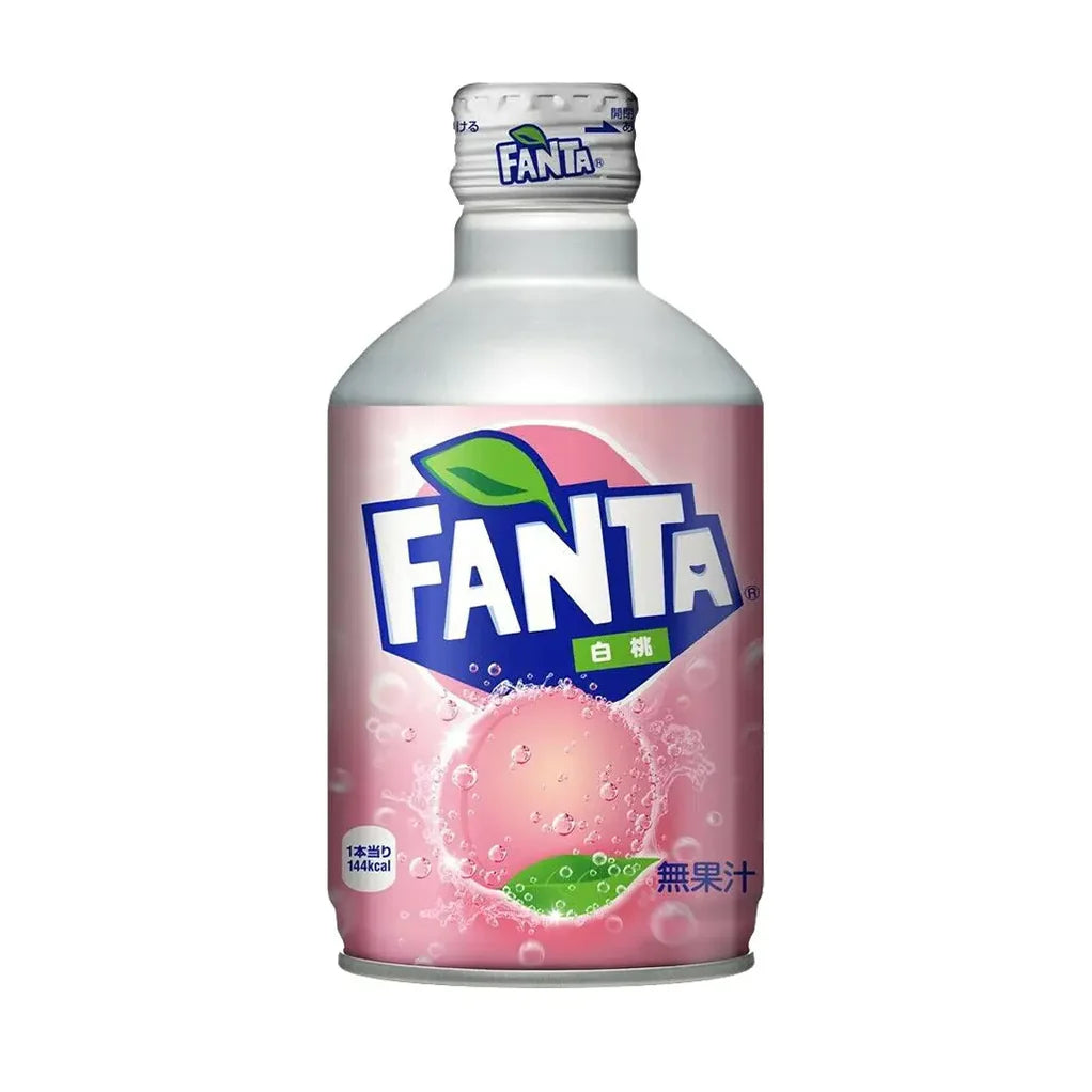 Fanta White Peach Japan Metal Bottle 300ml