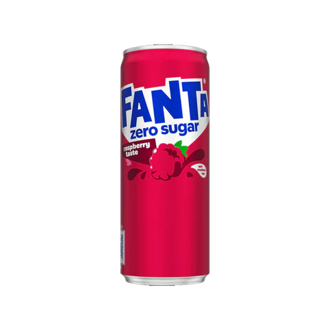 Fanta Raspberry  Can 330ml (Zero Sugar )
