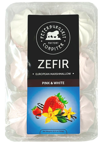 PETERBURGSKIY CONDITER FACTORY ZEFIR ''PINK&WHITE'', Z44, RUSSIA, 12*310G