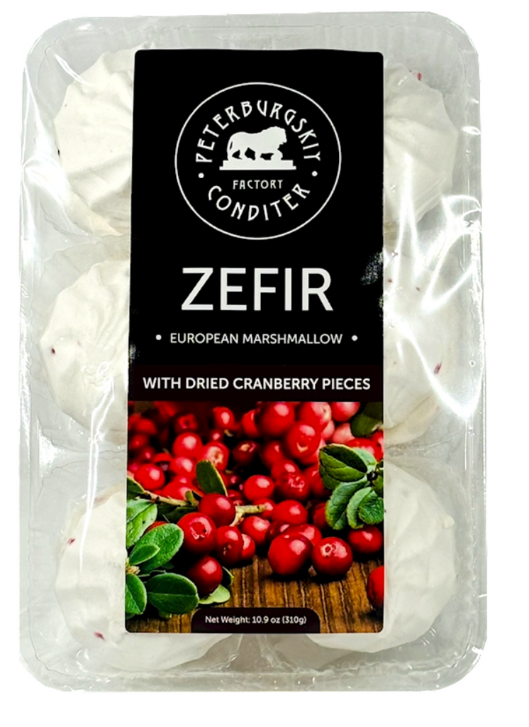PETERBURGSKIY CONDITER FACTORY ZEFIR ''DRIED CRANBERRY PIECES'', Z49, RUSSIA, 12*310G