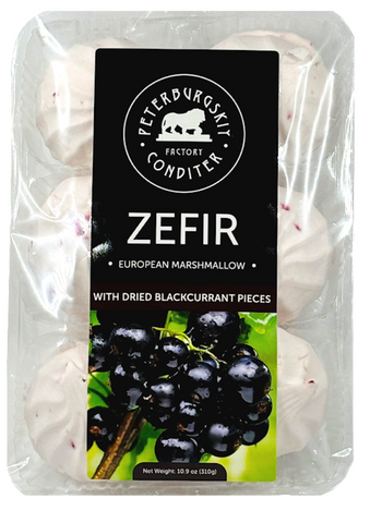 PETERBURGSKIY CONDITER FACTORY ZEFIR "DRIED BLACKCURRANT", Z60, RUSSIA, 12*310G