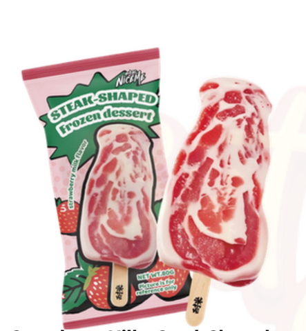 Sweet Steak Strawberry Vanilla Ice Cream 80g