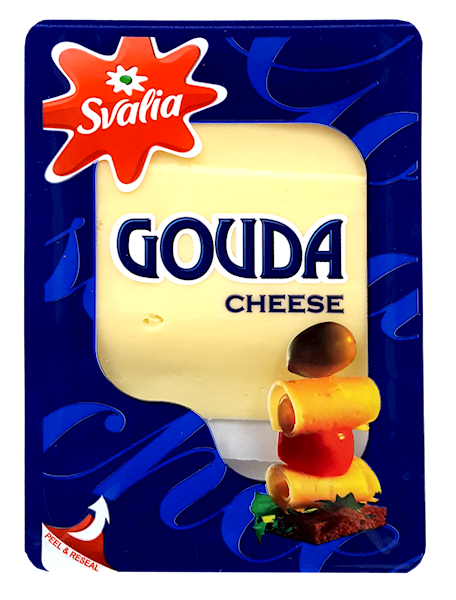 SVALIA CHEESE "GOUDA" SLICED, LITHUANIA, 18*150G