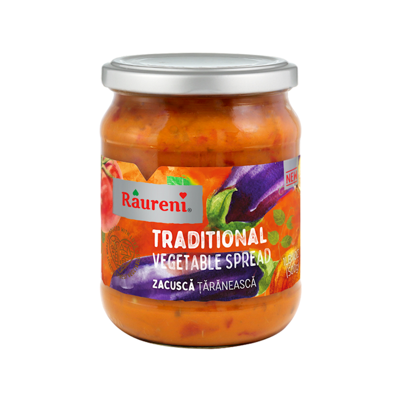 Raureni Traditional Vegetable Spread/Zacusca Mild 500g