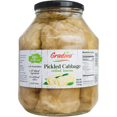 Gradina  Sour Cabbage Whole Leaves 1450g
