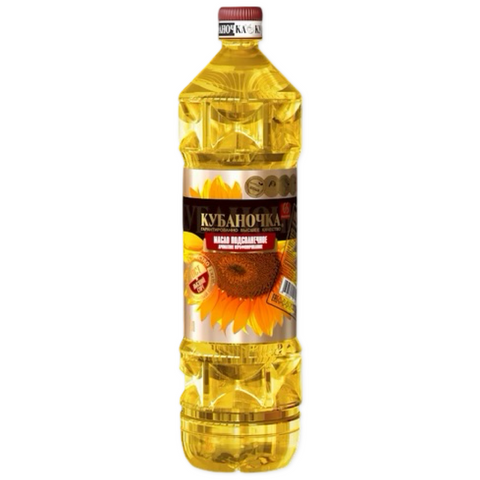 KUBANOCHKA SUNFLOWER OIL UNREFINED, RUSIA, 15*1L