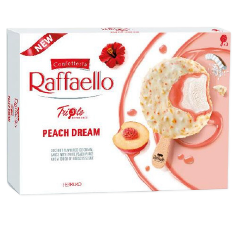 RAFFAELLO ICE CREAM "Triple Peach ", 8*3X46G