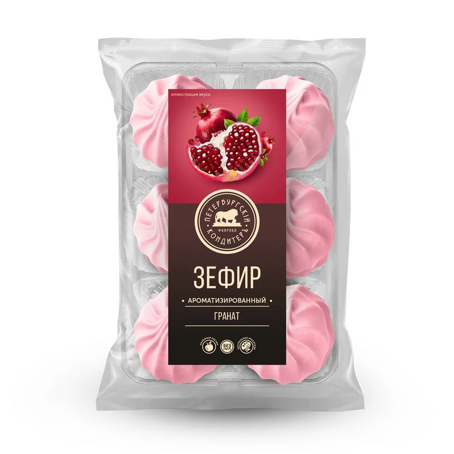 PETERBURGSKIY CONDITER FACTORY Zefir ''Pomegranate'', Z111, Russia, 12*310g
