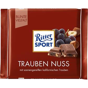 RITTER SPORT TRAUBEN NUSS / RAISIN NUTS
