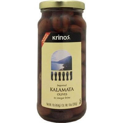 Krinos Kalamata Olives  jar 1lb/12