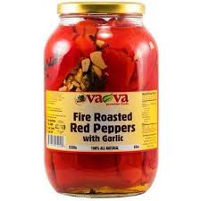 VAVA Fire Roasted Red Peppers with Garlic 2400g