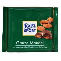 RITTER SPORT GANZE MANDEL/WHOLE ALMONDS