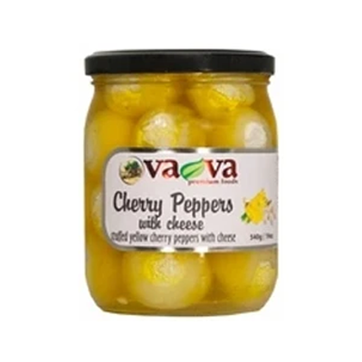 VAVA Yellow Cherry Peppers with Cheese 540g