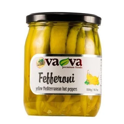 VAVA Hot Yellow Fefferoni Peppers 530g