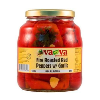 VAVA Fire Roasted Red Peppers with Garlic 1650g