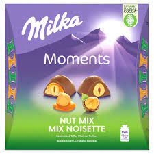 Milka  Moments Mix Nuts Large Box 169g