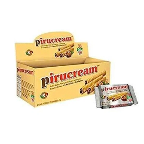 Pirucream Rolled Wafer with Cocoa and Hazelnut
